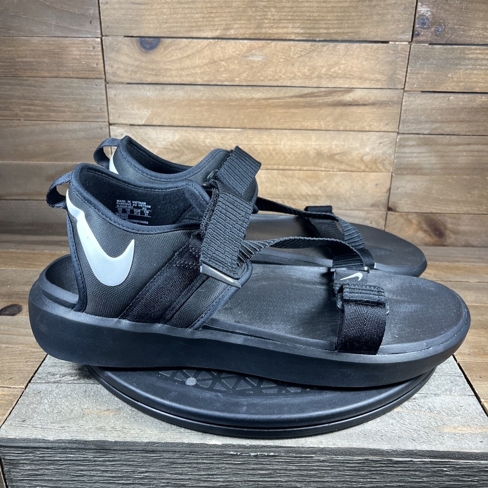 Nike Swoosh Sandal Mens Size 13 Black Strap Outdoor Shoes Outdoor Active